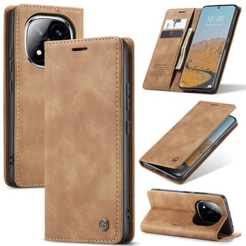 Xiaomi Redmi Note 14 Pro 5G/14 Pro+ 5G/Poco X7 Caseme 013 Sarja Lompakkokotelo - Ruskea
