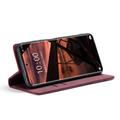 Xiaomi Redmi Note 14 Pro 5G/14 Pro+ 5G/Poco X7 Caseme 013 Sarja Lompakkokotelo - Viininpunainen