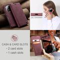 Xiaomi Redmi Note 14 Pro 5G/14 Pro+ 5G/Poco X7 Caseme 013 Sarja Lompakkokotelo - Viininpunainen