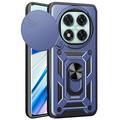 Xiaomi Redmi Note 14 Pro 5G/Poco X7 Pyörivä Rengashybridikotelo Kamerasuojalla - Sininen