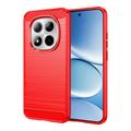 Xiaomi Redmi Note 15 Pro 5G Harjattu TPU Suojakuori - Hiilikuitu