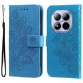 Xiaomi Redmi Note 15 Pro 5G Mandala Series Lompakkokotelo - Sininen