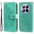 Xiaomi Redmi Note 15 Pro 5G Mandala Series Lompakkokotelo - Vihreä