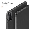Xiaomi Redmi Pad 2 Dux Ducis Domo Tri-Fold Smart Lompakkokotelo - Musta