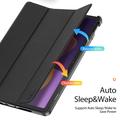 Xiaomi Redmi Pad 2 Dux Ducis Domo Tri-Fold Smart Lompakkokotelo - Musta