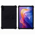 Xiaomi Redmi Pad 2 Silikoni kotelo potkukiinnikkeellä - musta