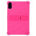 Xiaomi Redmi Pad 2 Silikoni kotelo potkukannattimella - Hot pinkki