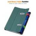 Xiaomi Redmi Pad 2 Tri-Fold Series Smart Folio -kotelo - Mustanvihreä