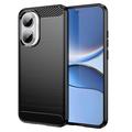 Xiaomi Redmi Turbo 4 Pro Harjattu TPU Suojakuori - Hiilikuitu - Musta