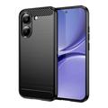 Xiaomi Redmi Turbo 5/Poco X8 Pro Harjattu TPU Suojakuori - Hiilikuitu - Musta