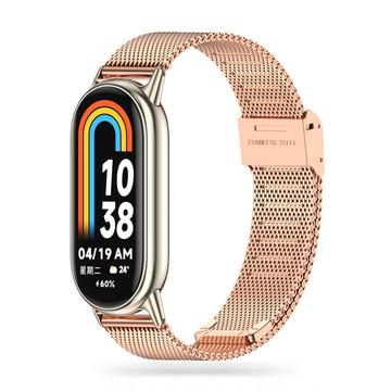 Xiaomi Smart Band 8/9 NFC Tech-Protect Milanese Ranneke - Ruusukulta