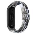 Xiaomi Smart Band 8/9 Beline Nylon hihna - Valkoinen / Musta