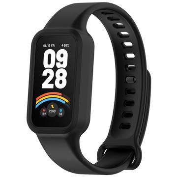 Xiaomi Smart Band 9 Active/Redmi Band 3 Vaihto Silikonihihna Integroidulla Kehyksellä