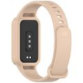 Xiaomi Smart Band 9 Active/Redmi Band 3 Vaihto Silikonihihna Integroidulla Kehyksellä - Pinkki