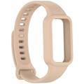 Xiaomi Smart Band 9 Active/Redmi Band 3 Vaihto Silikonihihna Integroidulla Kehyksellä - Pinkki
