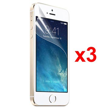 iPhone 5 / 5S / SE Xqisit Suojakalvo - 3 Kpl.