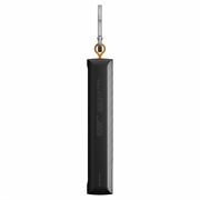 Xtorm Go2 -sarjan 10000mAh:n aurinkokäyttöinen varavirtalähde/taskulamppu - 20W, USB-C, USB-A - musta