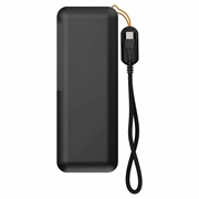 Xtorm NextGen6 27000mAh:n powerbank 70W - 2 x USB-C/1 x USB-A, USB-C-kaapeli - musta