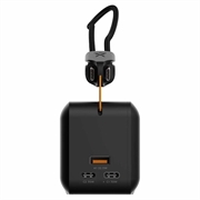Xtorm NextGen6 27000mAh:n powerbank 70W - 2 x USB-C/1 x USB-A, USB-C-kaapeli - musta