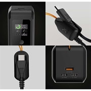 Xtorm NextGen6 27000mAh:n powerbank 70W - 2 x USB-C/1 x USB-A, USB-C-kaapeli - musta