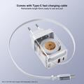 Xundd XDCH-109 70W GaN-pikalaturi USB-C-kaapelilla - EU-pistoke - Valkoinen