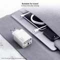 Xundd XDCH-109 70W GaN-pikalaturi USB-C-kaapelilla - EU-pistoke - Valkoinen