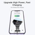 YESIDO C131 Langaton autolaturi 15W Fast Charging Auto Clamping Phone Mount Air Outlet autolaturi