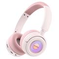 YESIDO EP06 Lasten langattomat Bluetooth-stereomusiikkikuulokkeet Lasten kuulokkeet - vaaleanpunainen värinen