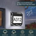 YH1101 Ruostumattomasta teräksestä valmistettu aurinko-talon numerovalaisin - hopea