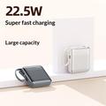 YM-1410 20000mAh:n minivirtapankki, 22.5W:n pikalataus - Tummentuma