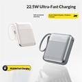 YM-1410 20000mAh:n minivirtapankki, 22.5W:n pikalataus - Tummentuma