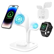 YM-UD22 Pro 3-in-1 MagSafe-latausasema yövalolla - 15W