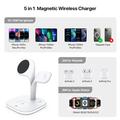 YM-UD22 Pro 3-in-1 MagSafe-latausasema yövalolla - 15W - valkoinen