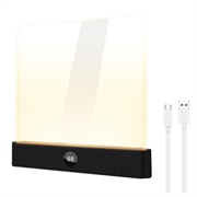 YSJ-019 Plus -kirkas akryylinen LED-yöpöytävalaisin - Type-C-lataus