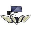 YY-22226 4-lamppuinen LED-aurinkovalaisin, jossa on PIR-liiketunnistin - 800 lumenia