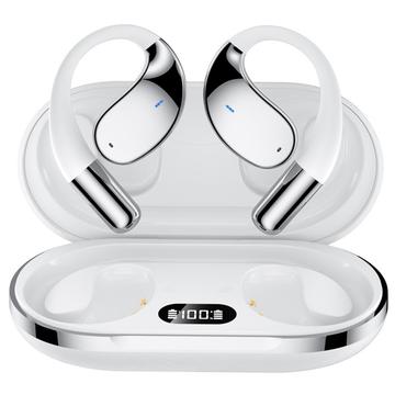 YYK-Q39 Avokorvaiset Bluetooth 5.4 -urheilukuulokkeet - valkoinen