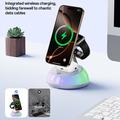 Yesido DS31 3-in-1 magneettinen langaton latausasema 15W ja yövalo