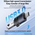 Yesido GS31 USB 3.0 USB-C OTG-sovitin 18W - musta