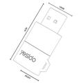 Yesido GS36 USB 3.0 TF kortinlukija - 5Gbps