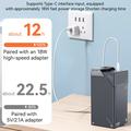Yesido YP63 6-porttinen varavirtalähde 50000mAh - musta