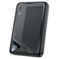 Yesido YP82 10000mAh Powerbank digitaalisella näytöllä - 22.5W, 2x USB-A, USB-C - musta