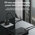 Yesido YP82 10000mAh Powerbank digitaalisella näytöllä - 22.5W, 2x USB-A, USB-C - musta