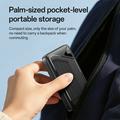 Yesido YP85 20000mAh Powerbank sisäänrakennetuilla Type-C ja Lightning-kaapeleilla - 22.5W - musta