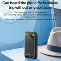 Yesido YP85 20000mAh Powerbank sisäänrakennetuilla Type-C ja Lightning-kaapeleilla - 22.5W - musta