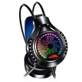 Yindaio Q7 Pelikuulokkeet RGB-valolla - USB/3,5 mm Yhdistelmä - Musta