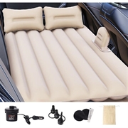 ZD-431 Ilmatäytteinen auton makuualusta, mukana 2 tyynyä ja ilmapumppu - beige