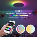 30W erittäin ohut RGBCW-kattovalaisin älykkäällä WiFi- ja Bluetooth-kaukosäätimellä varustettuna ZJ-WCLD-HC-RGB-CCT-S 