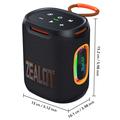 Zealot S122 kannettava Bluetooth-kaiutin subwooferilla - 25W - musta