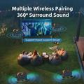 Zealot ZE21 250W Outdoor Party Bluetooth-kaiutin - musta