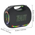 Zealot ZE21 250W Outdoor Party Bluetooth-kaiutin - musta